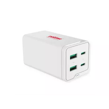 Nabíjačka pre mobilné zariadenia ROLINE 19.11.1056 univerzálne AC rýchlonabíjanie 2 USB Type-C