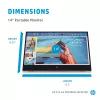 Počítačový monitor HP E-Series E14 G4 35,6 cm (14