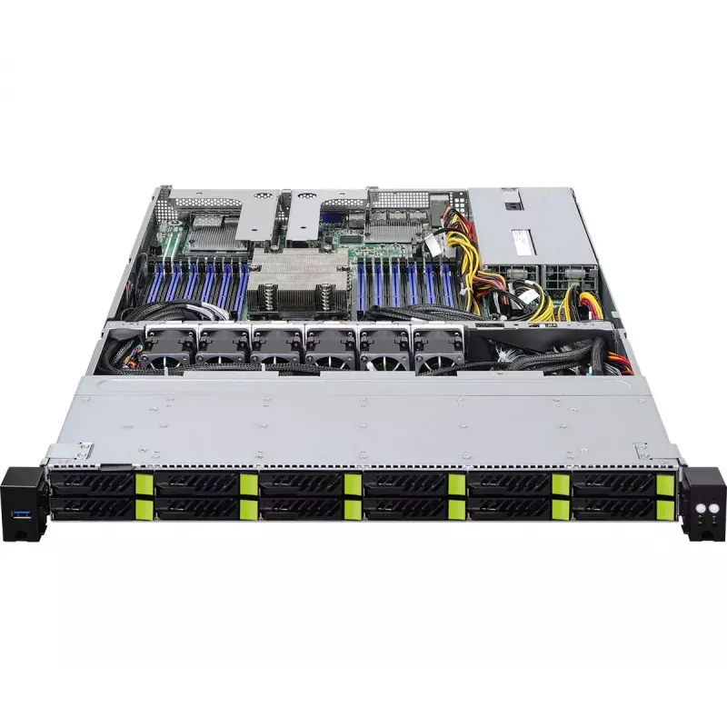 Počítačová skriňa ASRock 1U12E-GENOA/2L2T rack (1U) sivá