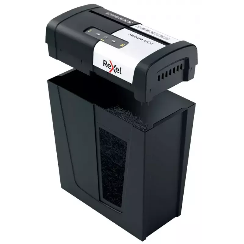 Rexel Secure MC4 skartovačka mikrovýrez 60 dB čierna, strieborná