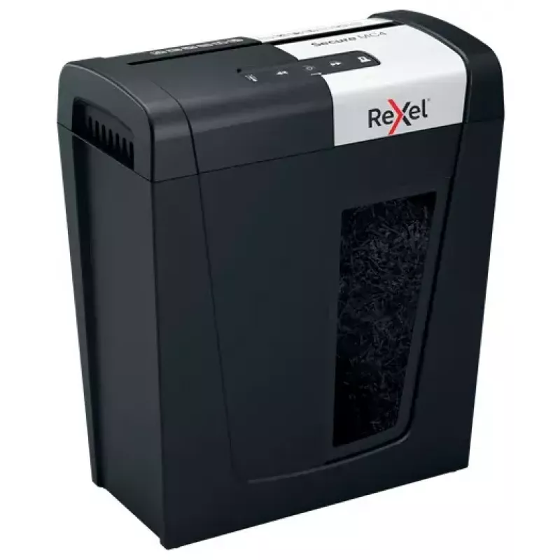 Rexel Secure MC4 skartovačka mikrovýrez 60 dB čierna, strieborná