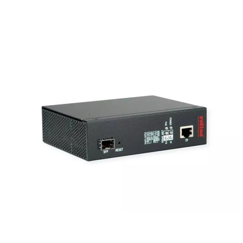 Sieťový mediálny konvertor ROLINE 21.13.1135 1000 Mbit/s multimódový čierny