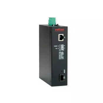 Sieťový mediálny konvertor ROLINE 21.13.1135 1000 Mbit/s multimódový čierny