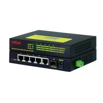 Sieťový switch ROLINE 21.13.1162 Gigabit Ethernet 5 portov PoE