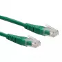 Sieťový kábel ROLINE UTP patch kábel Cat.6 RJ-45 0,3 m zelený