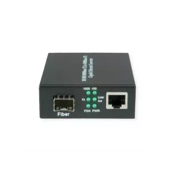 Sieťový mediakonvertor VALUE 21.99.1199 1000 Mbit/s multimódový čierna
