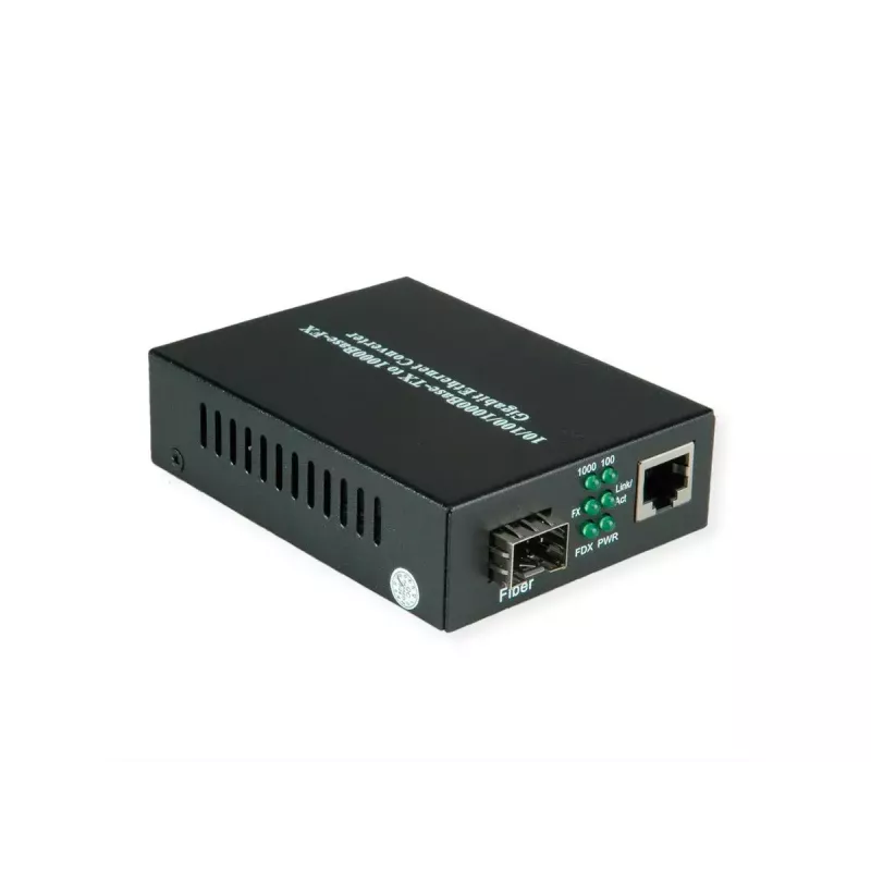 Sieťový mediakonvertor VALUE 21.99.1199 1000 Mbit/s multimódový čierna