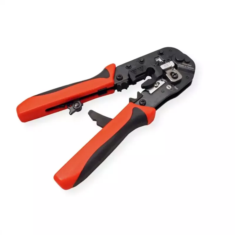 Krimpovacie kliešte na káble VALUE 25.99.8794 čierna červená 190 mm 347 g