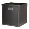 Nástenný rack ROLINE Pro 12U 19 palcov, 600x600 mm, čierna, IP20, kľúčový zámok