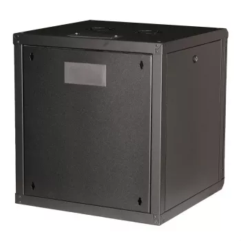 Nástenný rack ROLINE Pro 12U 19 palcov, 600x600 mm, čierna, IP20, kľúčový zámok