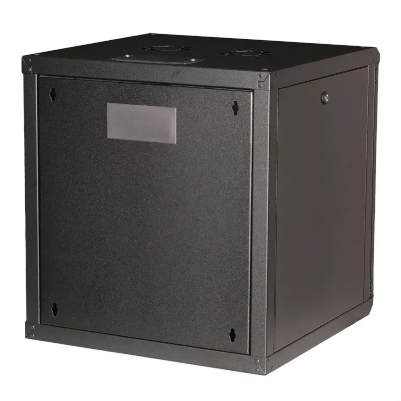 Nástenný rack ROLINE Pro 12U 19 palcov, 600x600 mm, čierna, IP20, kľúčový zámok