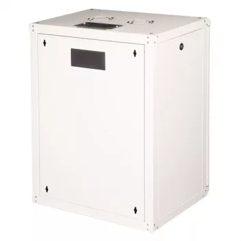 Nástenná 19-palcová racková skriňa ROLINE Pro 16U 600x450 mm, sivá, kľúčový zámok, IP20