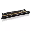 VALUE patch panel Cat.6/Class E 24 portov UTP čierny