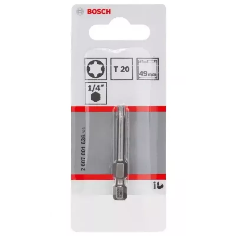 Skrutkovací bit Bosch 2607001636 T20 extra tvrdý 49 mm