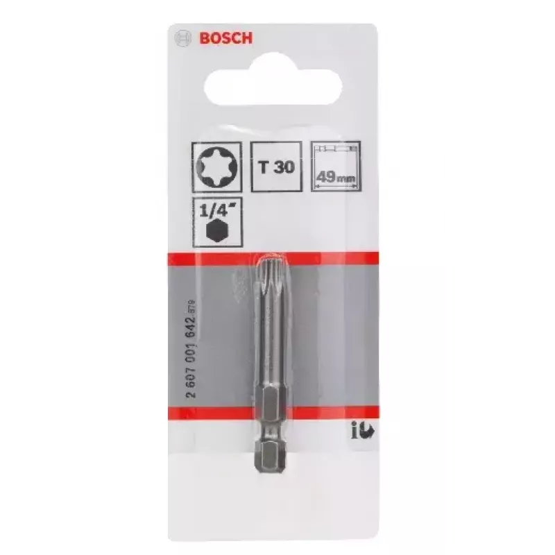 Skrutkovací bit Bosch 2607001642 T30 extra tvrdý 49 mm