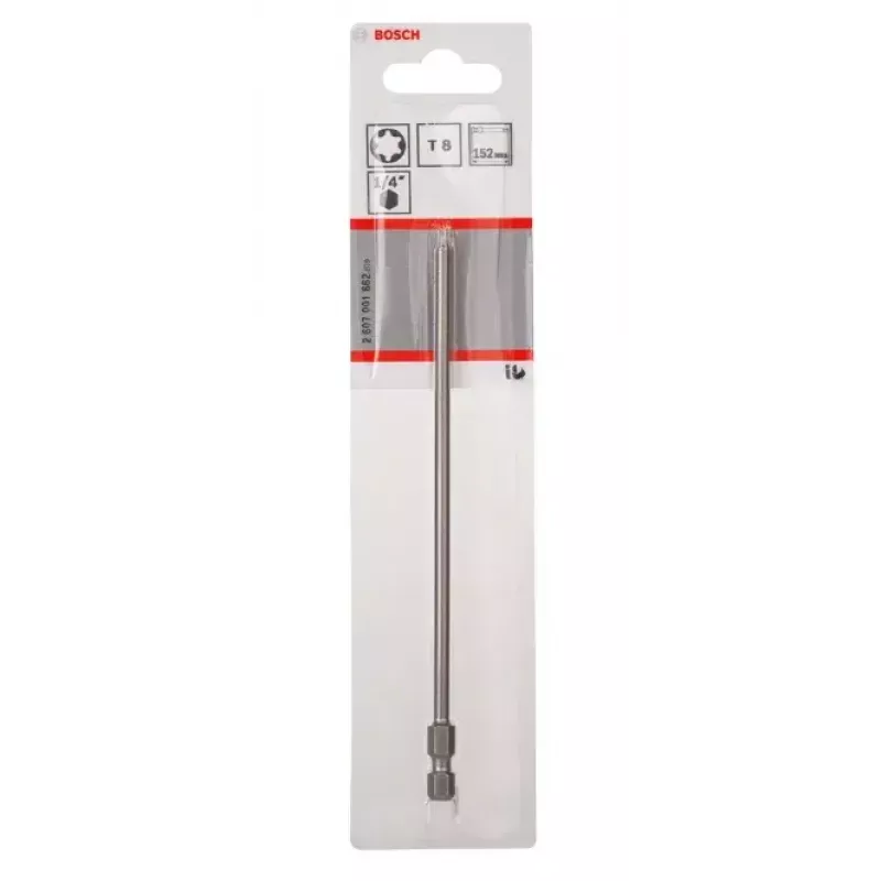 Bosch 2607001662 skrutkovací bit Torx T8 extra tvrdý E 6,3, 1 ks