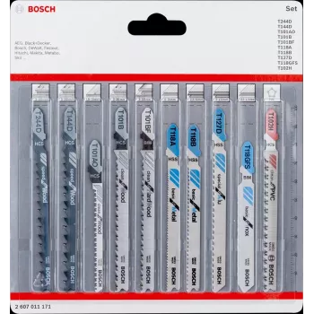 Bosch 2 607 011 171 čepeľ do priamočiarej/šabľovej/recipročnej píly čepeľ do priamočiarej píly 10 kusov