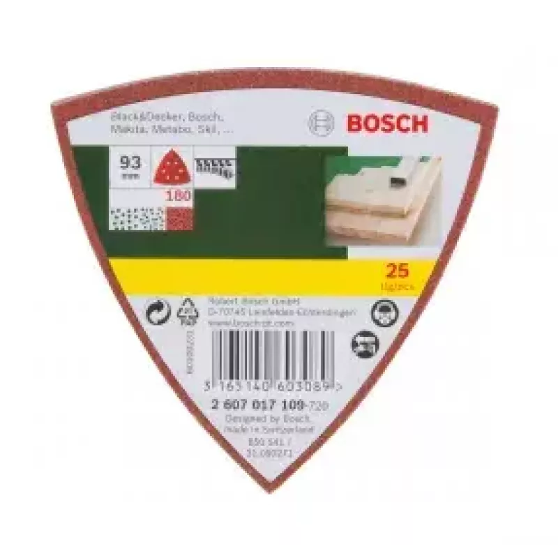 Bosch 2607017109 25 ks brúsny list