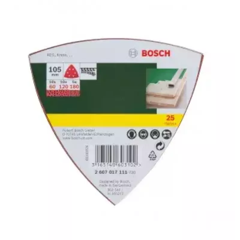 Bosch 2607017111 25 ks brúsnych listov
