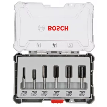 Sada fréz Bosch (drážkovacia fréza), 6 kusov, stopka 6 mm, 2607017465