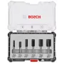 Bosch Sada fréz (drážkovacie frézy), 6 ks, stopka 6 mm, 2607017465