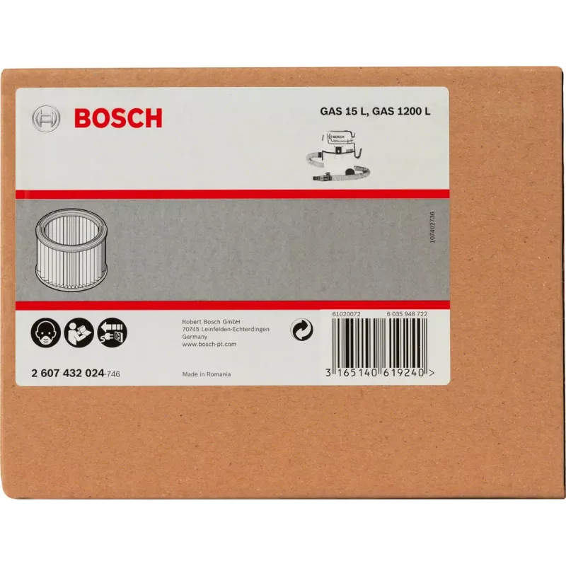 Bosch 2 607 432 024 príslušenstvo k vysávaču / filter bubnový vysávač