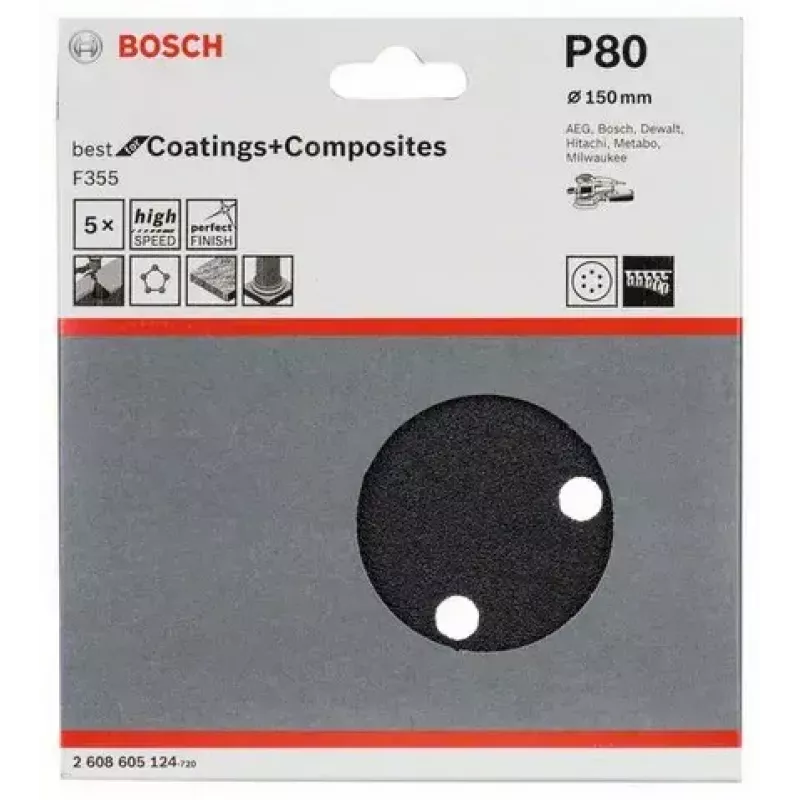 Brúsny list Bosch F355 5 kusov
