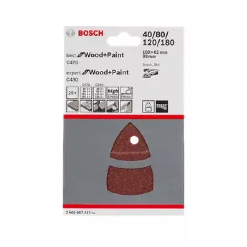 Bosch 2608607417 brúsna doska 2 kusy
