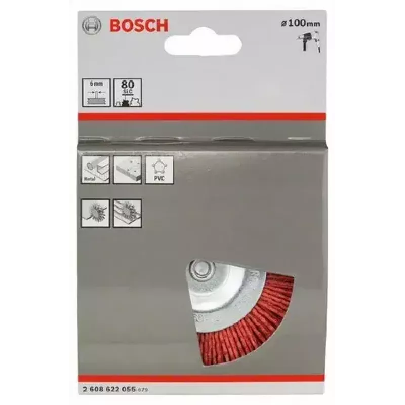 Bosch 2 608 622 055 Kotúčová kefa, nylon s korundom, 100 mm