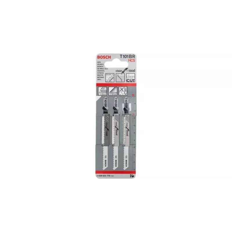 Pilové listy do priamočiarej píly Bosch T 101 BR Clean for Wood