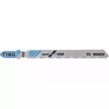 Pilový list do priamočiarej píly Bosch T 118 G Basic for Metal HSS