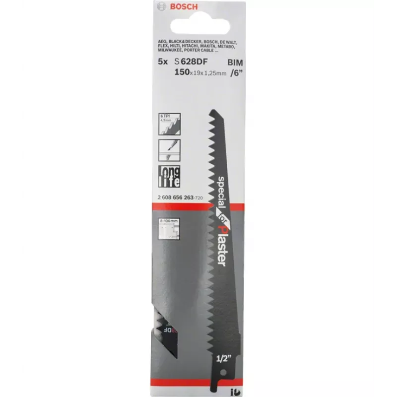 Bosch 2608656263 čepeľ do šabľovej píly bimetal 5 ks