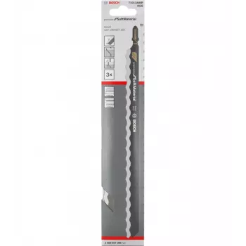 Bosch 2608667396 čepeľ do priamočiarej píly uhlíková oceľ (HCS) 3 kusy