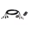 ATEN HDMI na DVI-D USB USB KVM kábel so zvukom; 1,8 m USB HDMI na DVI-D Secure KVM