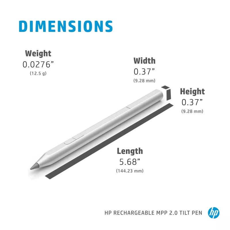 HP nabíjateľné MPP 2.0 Tilt pero (čierna), notebook, HP, čierna, 1 mesiac, Čína, Home