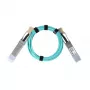InfiniBand/sklenené vlákno kábel BlueOptics 470-AABX-BO OSFP QSFP AOC 10 m akvamarínová