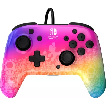 PDP REMATCH Wired Controller: Star Spectrum pre Nintendo Switch, Nintendo Switch - OLED model