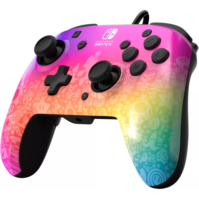 PDP REMATCH Wired Controller: Star Spectrum pre Nintendo Switch, Nintendo Switch - OLED model