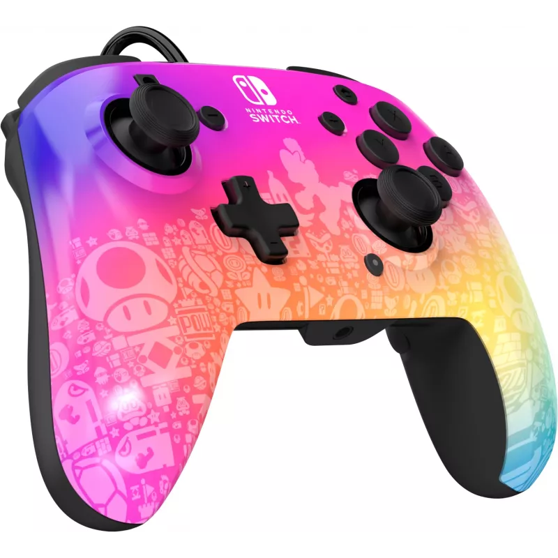 PDP REMATCH Wired Controller: Star Spectrum pre Nintendo Switch, Nintendo Switch - OLED model