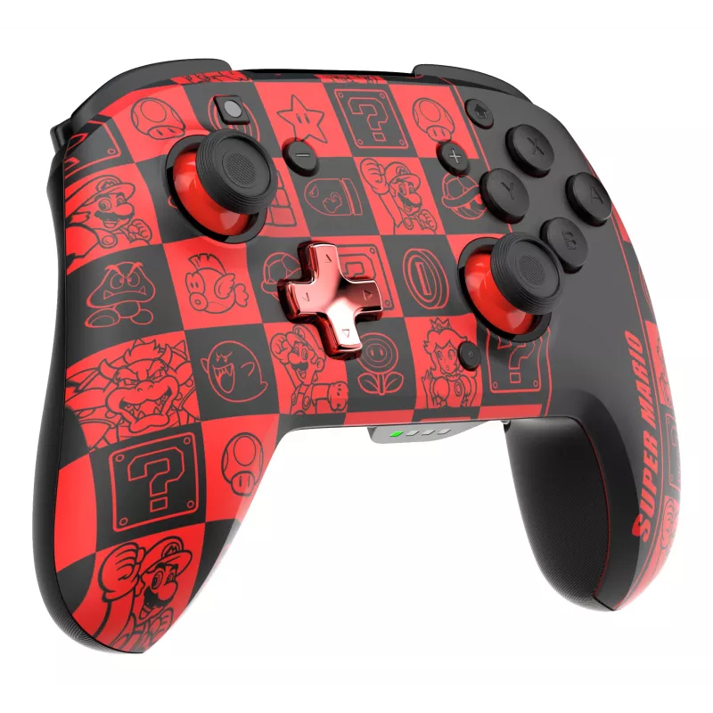 PDP REMATCH GLOW čierna, zelená, červená gamepad analógový / digitálny Nintendo Switch, Nintendo Switch OLED