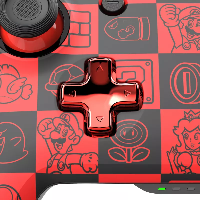 PDP REMATCH GLOW čierna, zelená, červená gamepad analógový / digitálny Nintendo Switch, Nintendo Switch OLED