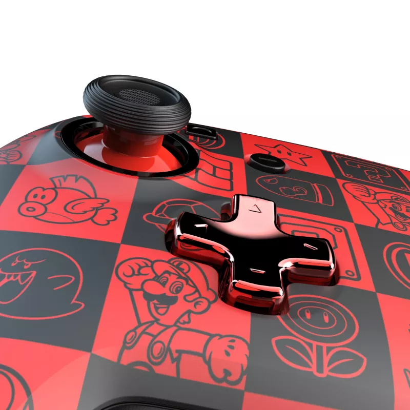PDP REMATCH GLOW čierna, zelená, červená gamepad analógový / digitálny Nintendo Switch, Nintendo Switch OLED