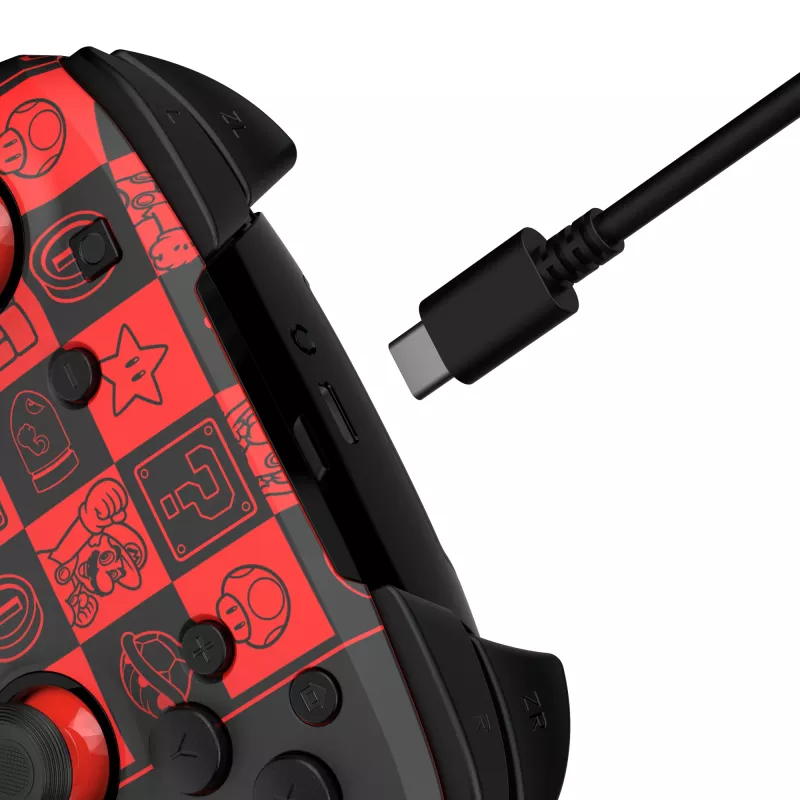 PDP REMATCH GLOW čierna, zelená, červená gamepad analógový / digitálny Nintendo Switch, Nintendo Switch OLED
