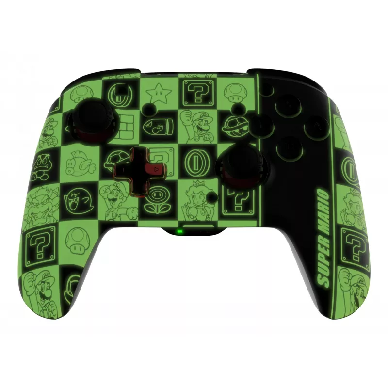 PDP REMATCH GLOW čierna, zelená, červená gamepad analógový / digitálny Nintendo Switch, Nintendo Switch OLED