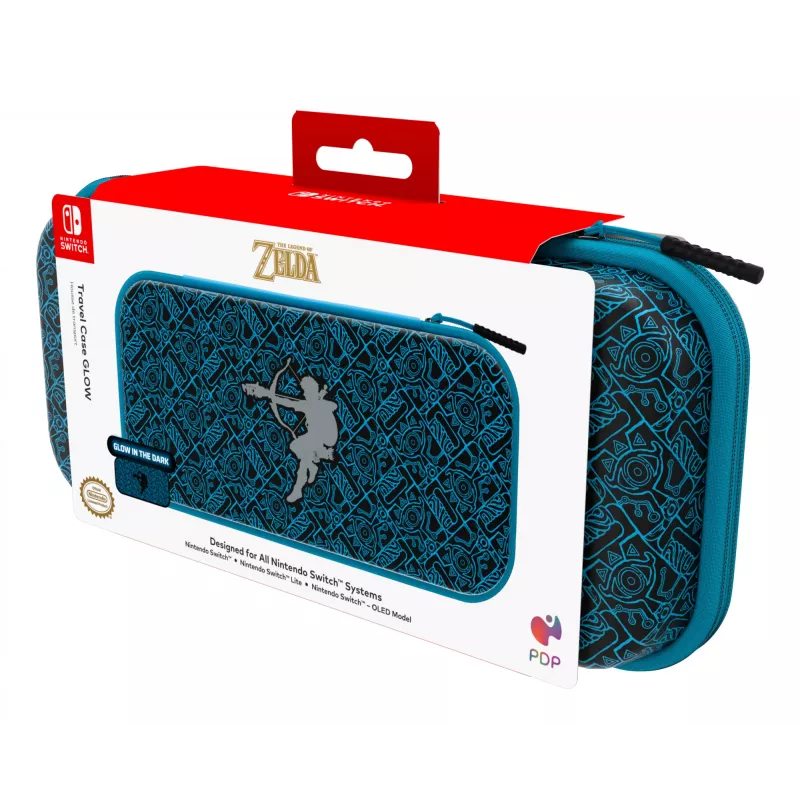 PDP Travel Case GLOW: Sheikah Shoot, pre Nintendo Switch, Nintendo Switch Lite, Nintendo Switch – OLED model