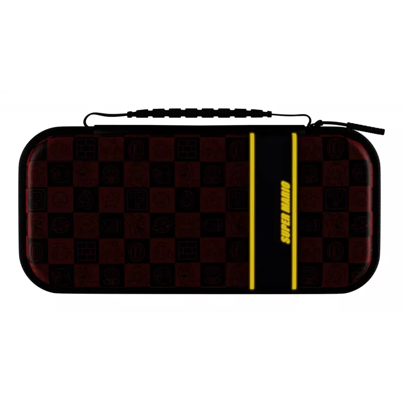 PDP Travel Case Plus GLOW: Super Icon, pre Nintendo Switch, Nintendo Switch Lite, Nintendo Switch – OLED model