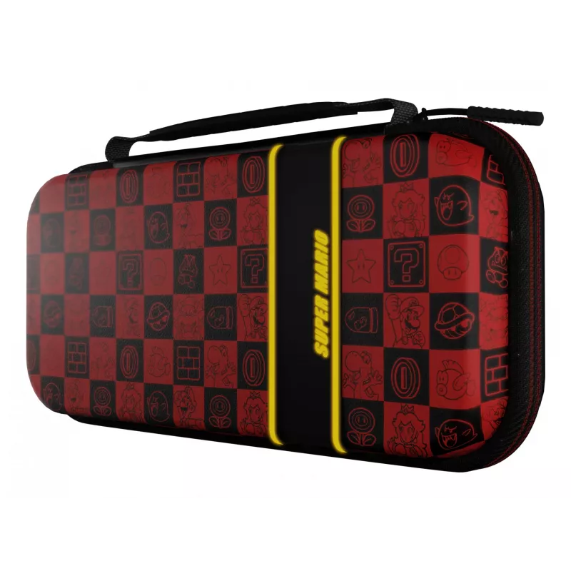 PDP Travel Case Plus GLOW: Super Icon, pre Nintendo Switch, Nintendo Switch Lite, Nintendo Switch – OLED model