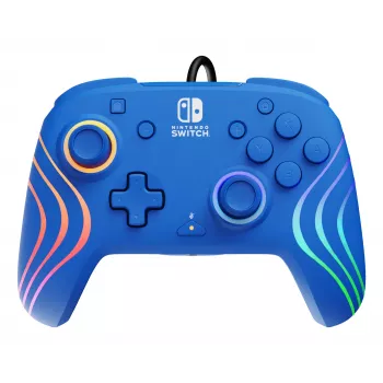 PDP Afterglow Wave modrá USB gamepad analógový/digitálny Nintendo Switch, Nintendo Switch OLED