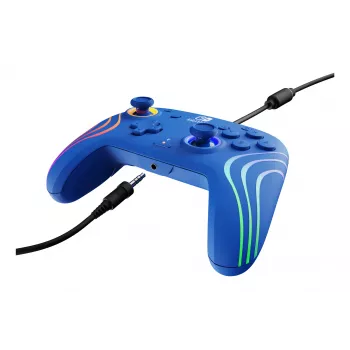 PDP Afterglow Wave modrá USB gamepad analógový/digitálny Nintendo Switch, Nintendo Switch OLED