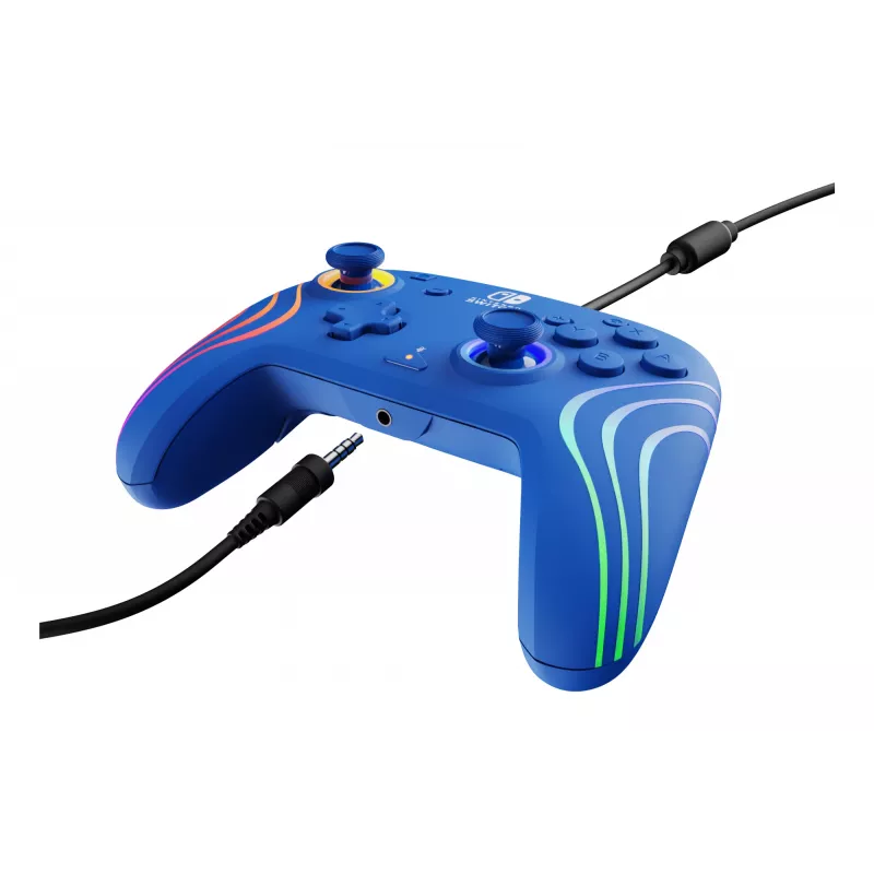 PDP Afterglow Wave modrá USB gamepad analógový/digitálny Nintendo Switch, Nintendo Switch OLED